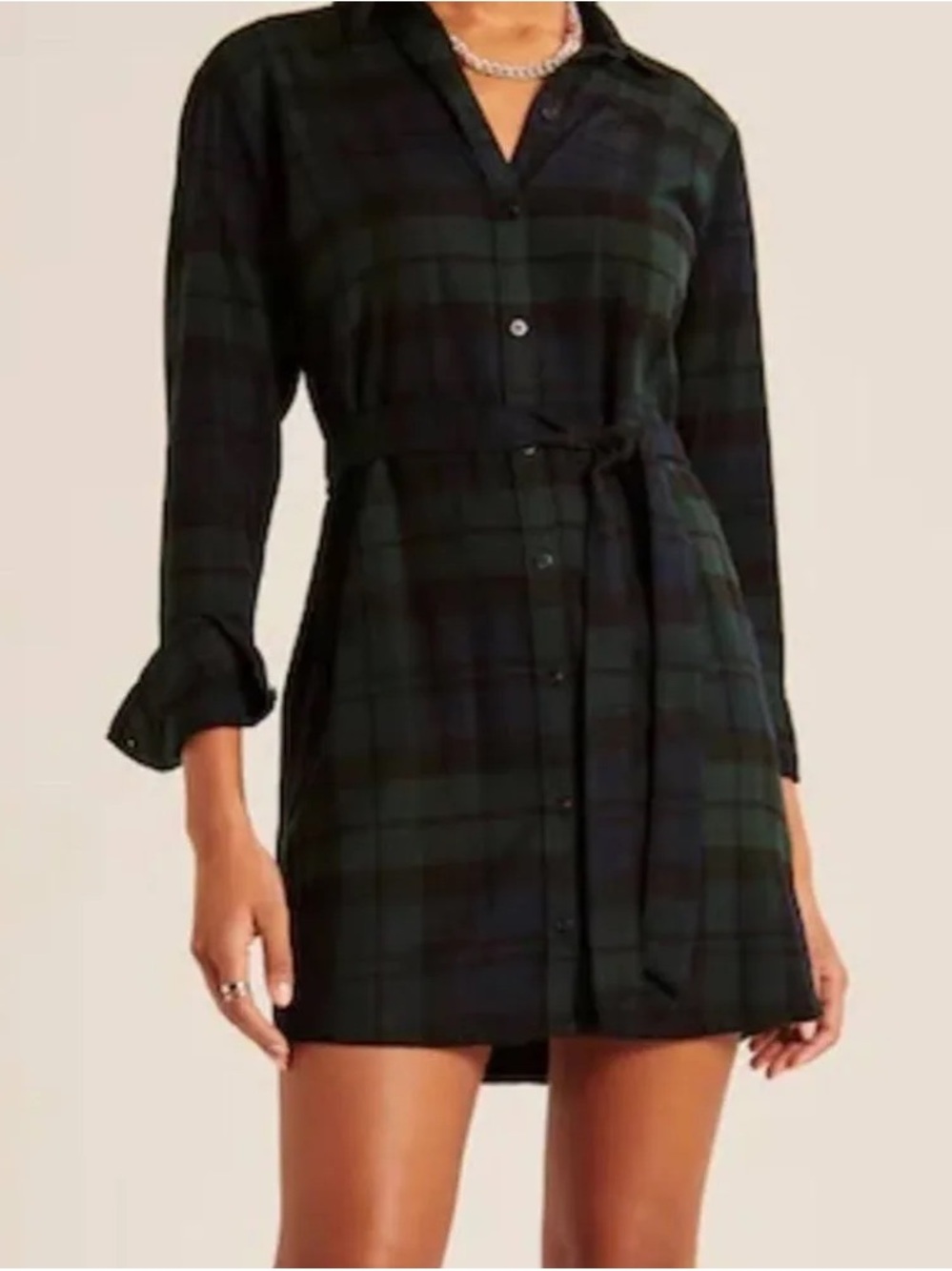 Abercrombie & Fitch Flannel Shirt Dress
